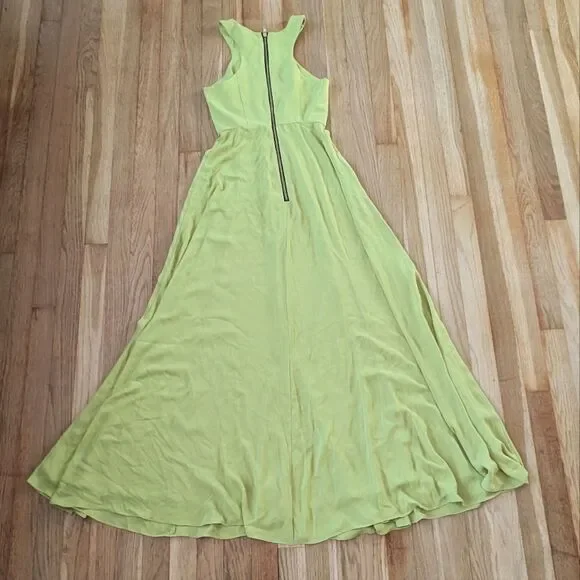 NWT NBD X Naven Twins Out Shine Maxi Dress in Chartruesse - Picture 3 of 5